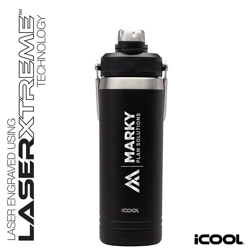 Stainless Steel Water Bottle with Dual Spouts - 24 oz - product view 2
