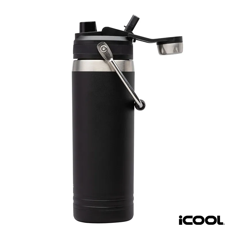Stainless Steel Water Bottle with Dual Spouts - 24 oz - product view 4