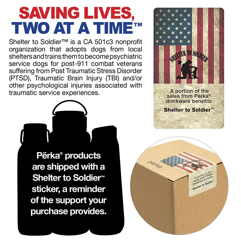 Stainless Steel Water Bottle with Cork Base - 24 oz - product view 7