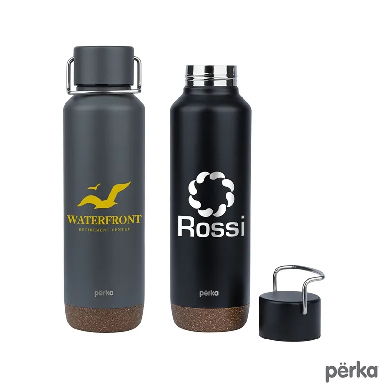 Stainless Steel Water Bottle with Cork Base - 24 oz - product view 8