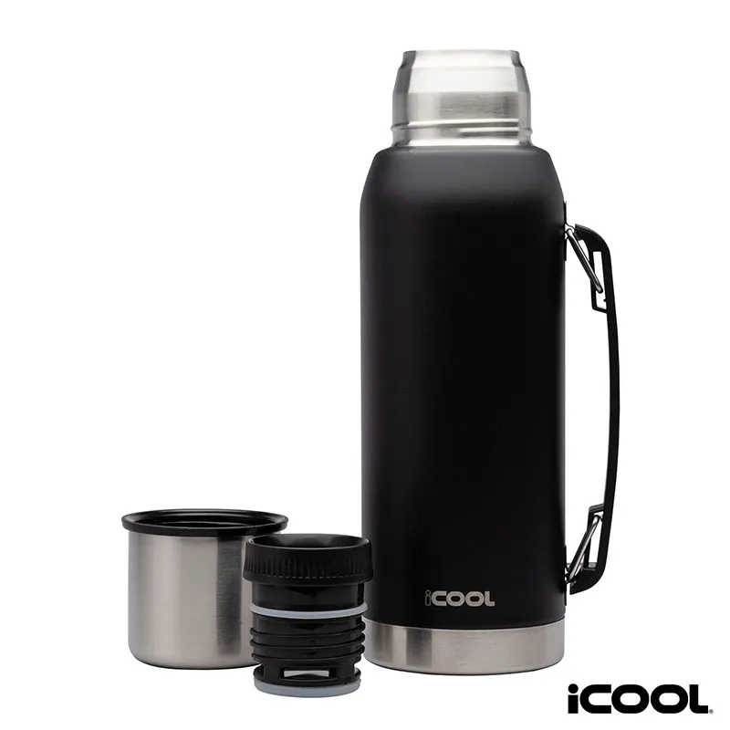 Water Bottle Double Wall with Cup Lid Stainless Steel - 34 oz - product view 5