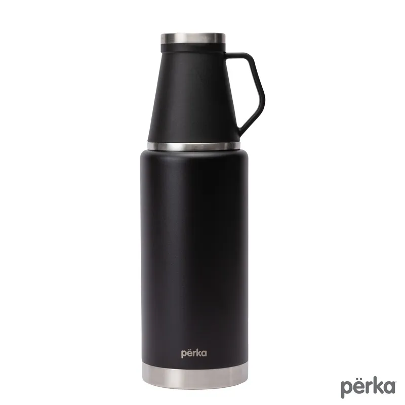 Perka Growler Double Wall with Cup Stainless Steel - 51 oz - product view 2
