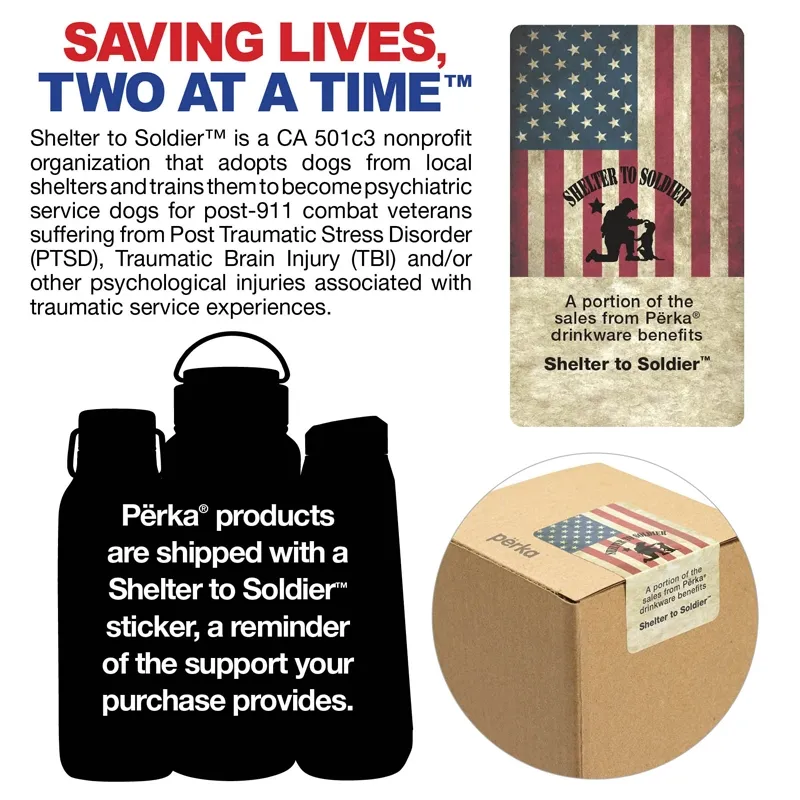 Perka Growler Double Wall with Cup Stainless Steel - 51 oz - product view 9