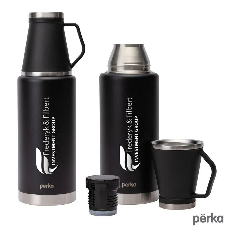 Perka Growler Double Wall with Cup Stainless Steel - 51 oz - product view 10