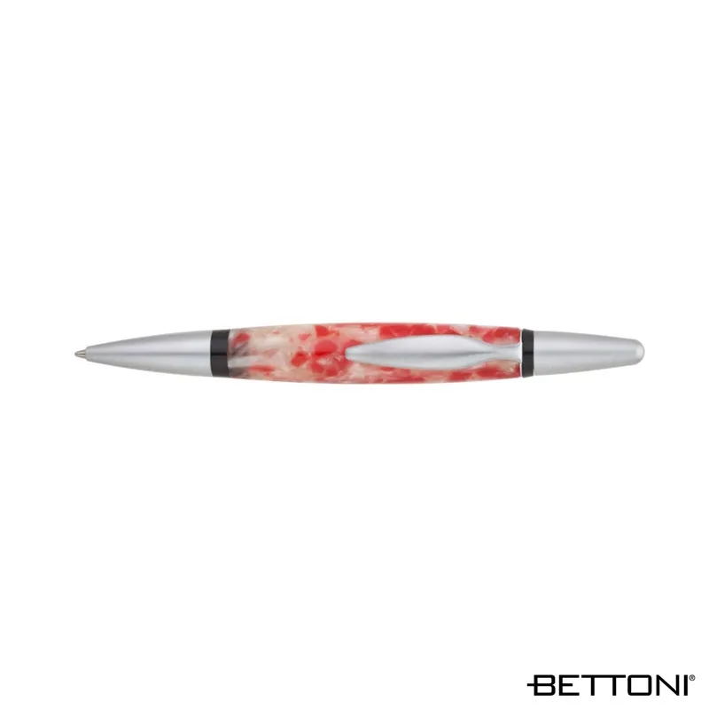 Ballpoint Pen Brass Multi-Colored Resin Barrel - product view 3