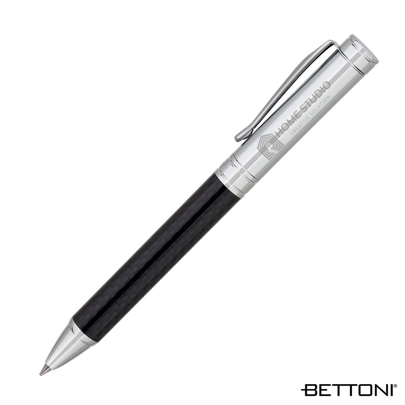 Ballpoint Pen Carbon Fiber Barrel Brass Cap - 5.25 in
