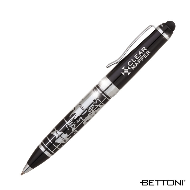 Bettoni Salerno Ballpoint Stylus Pen Brass Chrome