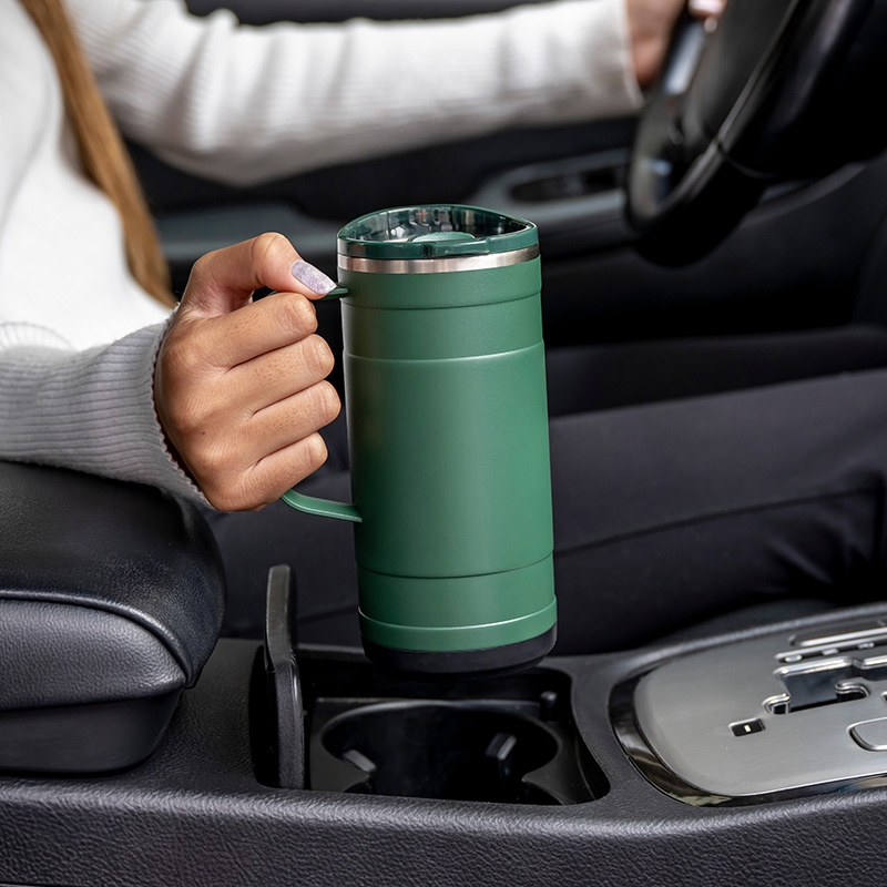 Pelican Ridge Travel Mug Recycled Steel Silicone Base - 18 oz - product view 17