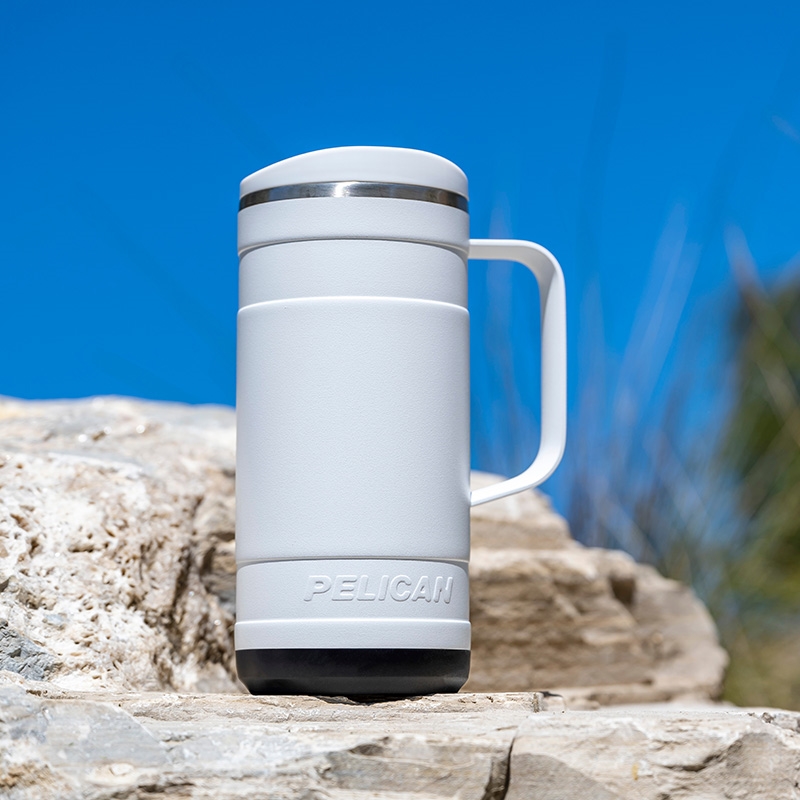 Pelican Ridge Travel Mug Recycled Steel Silicone Base - 18 oz - product view 20
