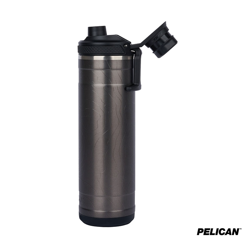 Pelican Pacific Chug Water Bottle Topographical Steel - 26 oz - product view 2