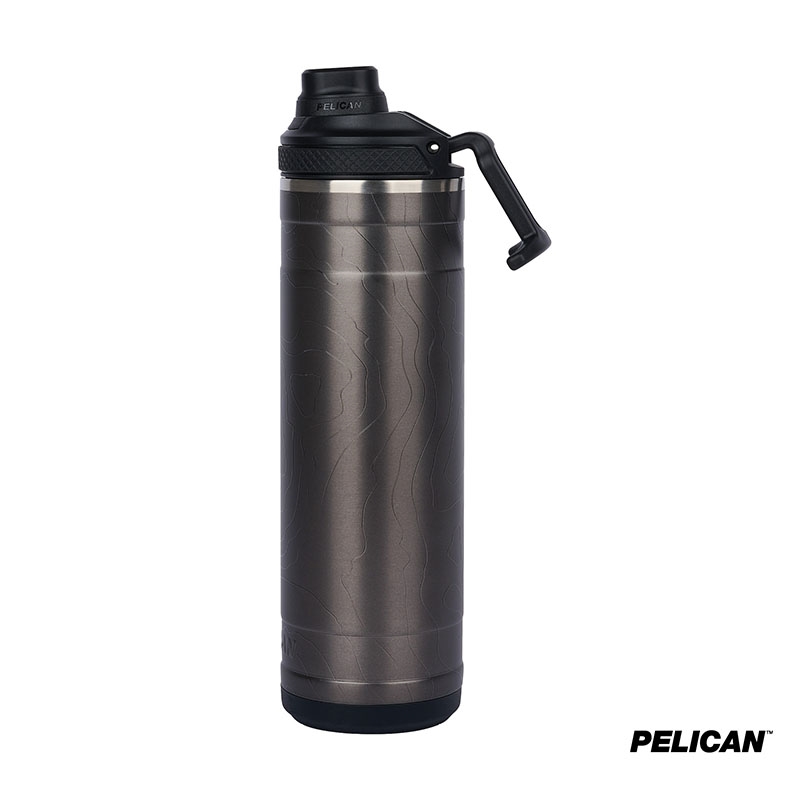 Pelican Pacific Chug Water Bottle Topographical Steel - 26 oz - product view 3