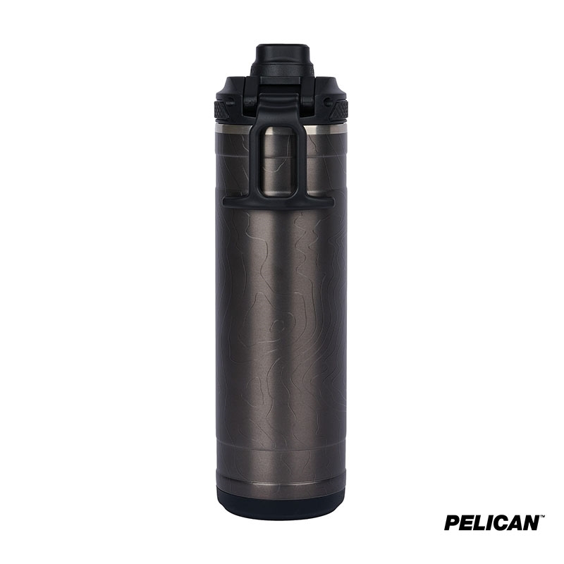 Pelican Pacific Chug Water Bottle Topographical Steel - 26 oz - product view 4
