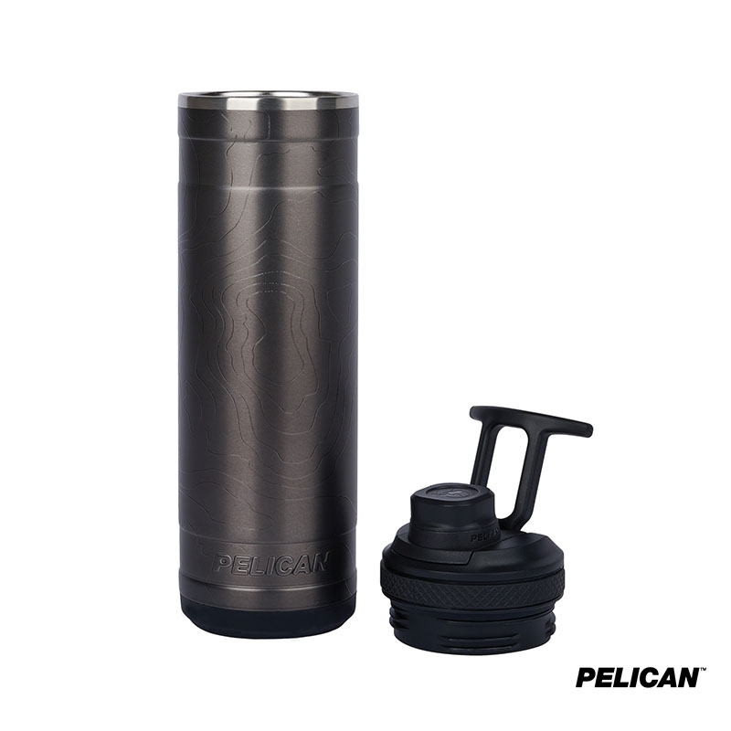 Pelican Pacific Chug Water Bottle Topographical Steel - 26 oz - product view 6