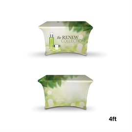 Table Cover Stretch RPET Recycled Polyester - 4 ft