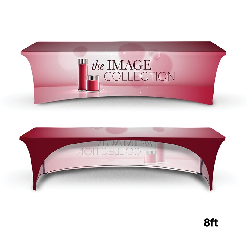 Table Cover Stretch Open Back Polyester - 8 ft