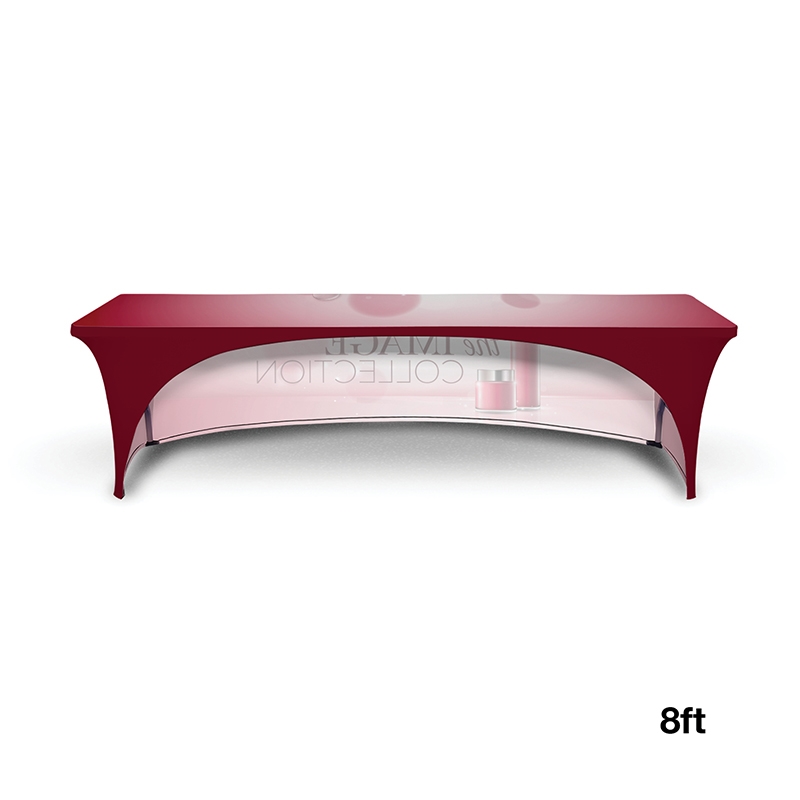 Table Cover Stretch Open Back Polyester - 8 ft - product view 3