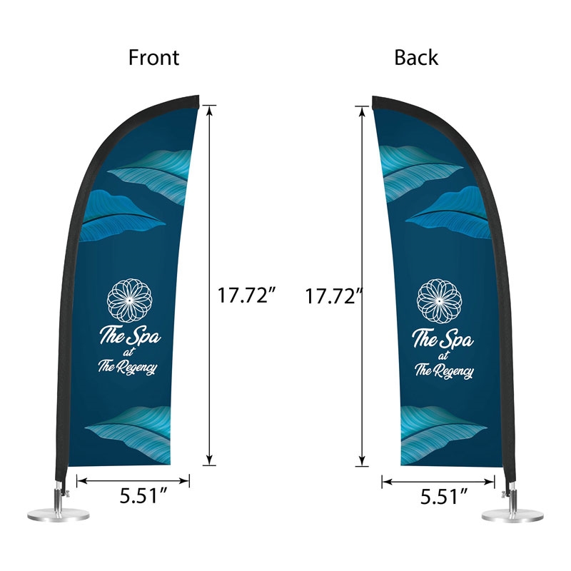 Tabletop Feather Flag Double-Sided - 5.5 x 17.75 in