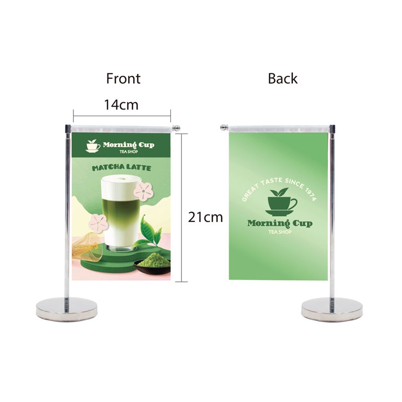 Tabletop Vertical Flag Double-Sided - 5.5 x 8.25 in - product view 2