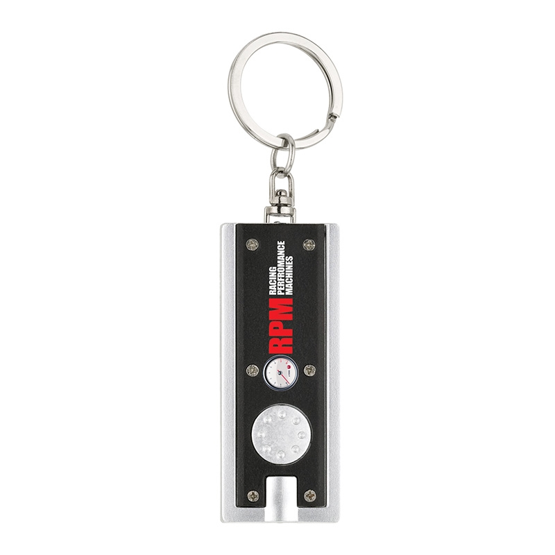 LED Flashlight Keychain Translucent with Push Button - 3.75 in