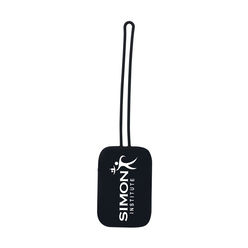 Luggage Tag Silicone with Address Window Pull-Through - 9.1 in
