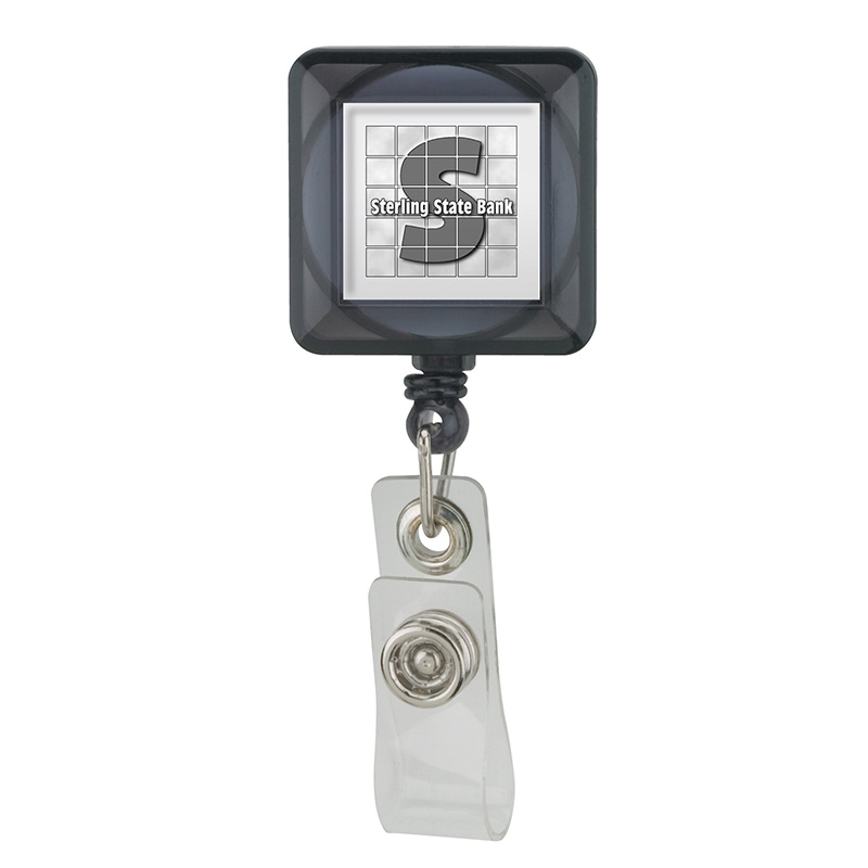 Badge Holder Square Retractable Standard Clip - 36 in