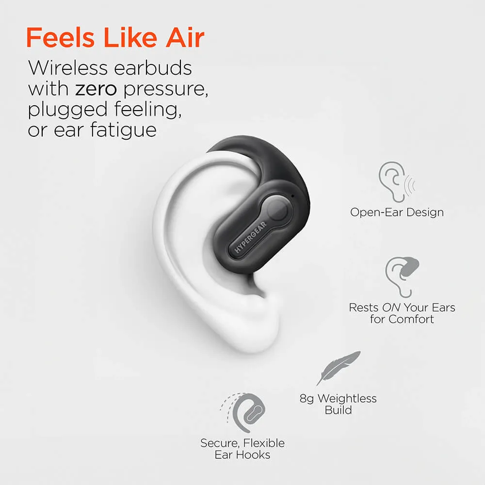 Wireless Earbuds Open-Ear with Flexible Hooks - 3.25 in - product view 3