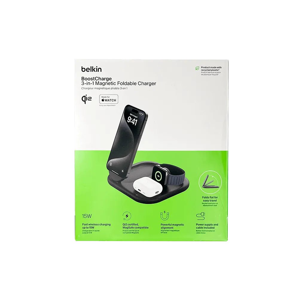 Wireless Charging Station 3-in-1 Magnetic MagSafe - 15W - product view 4