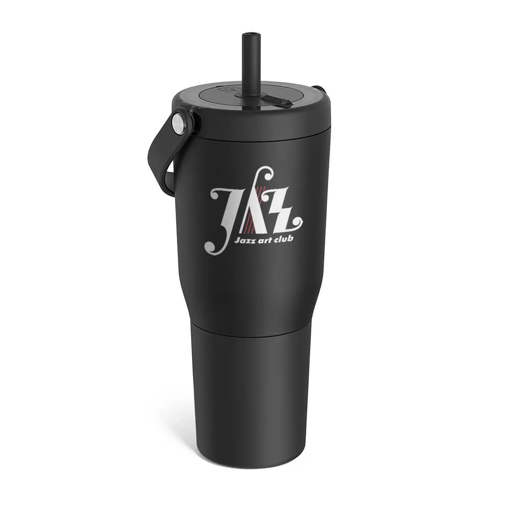 Insulated Tumbler with Stainless Steel Straw - 35 oz - product view 3