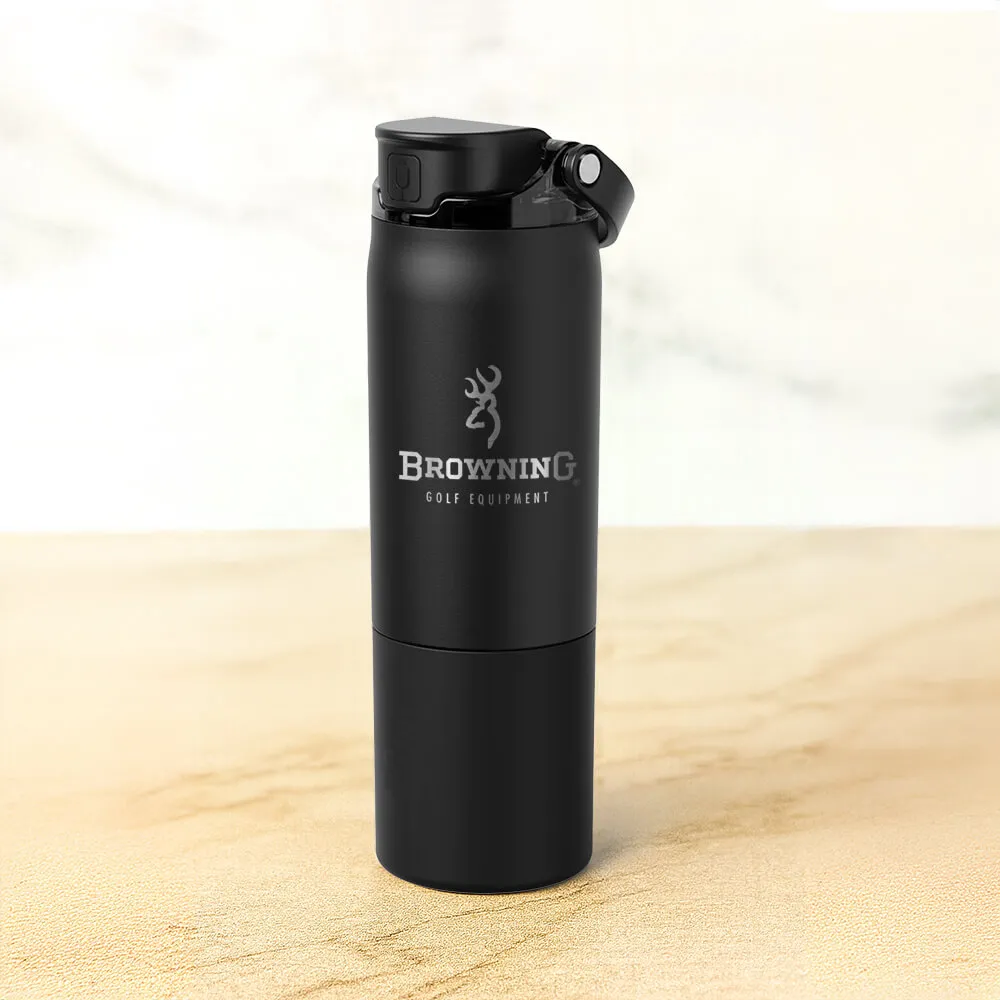 Insulated Water Bottle with Dual Straw System - 25 oz - product view 4