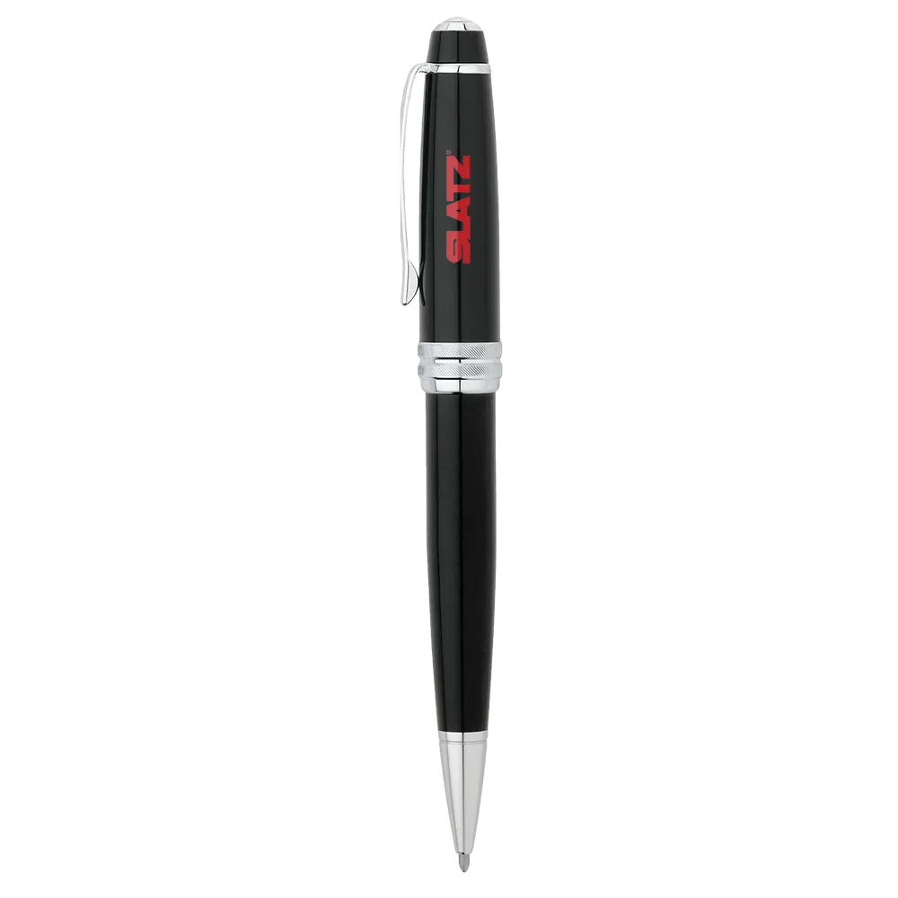Ballpoint Pen Black Lacquer Multi-Groove Ring - 5.25 in