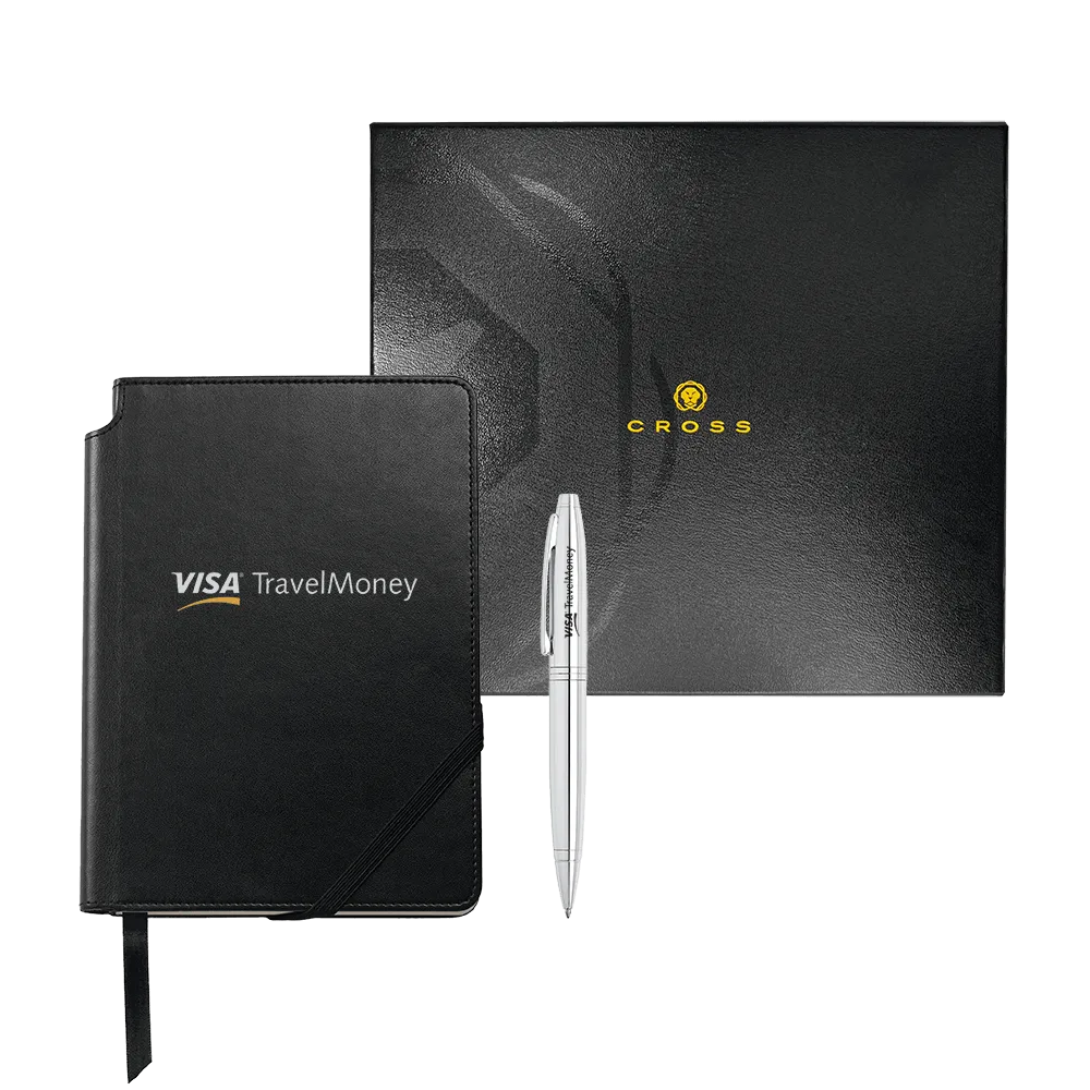 Cross Ballpoint Pen and Journal Gift Set Leatherette