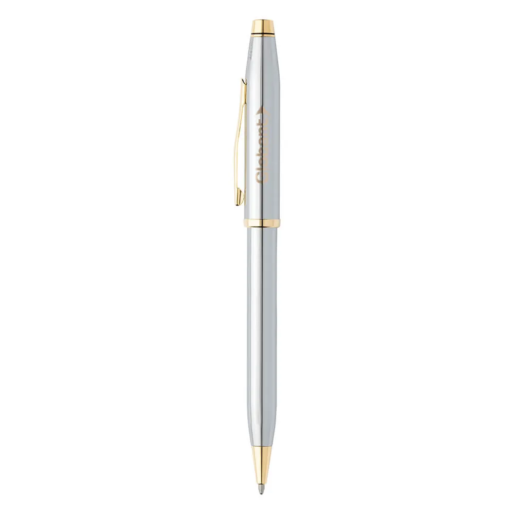 Ballpoint Pen Chrome Gold Presidential Style - 5.375 in