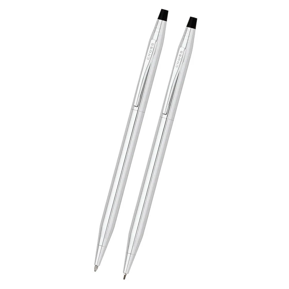 Cross Classic Century Pen and Pencil Set Chrome - 5.25 in