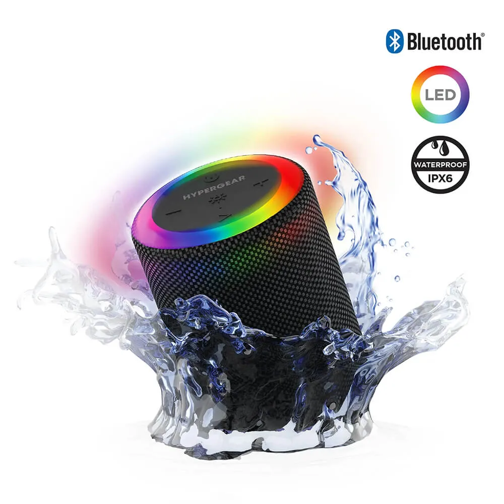 Waterproof LED Wireless Speaker with Light Ring - 4 in