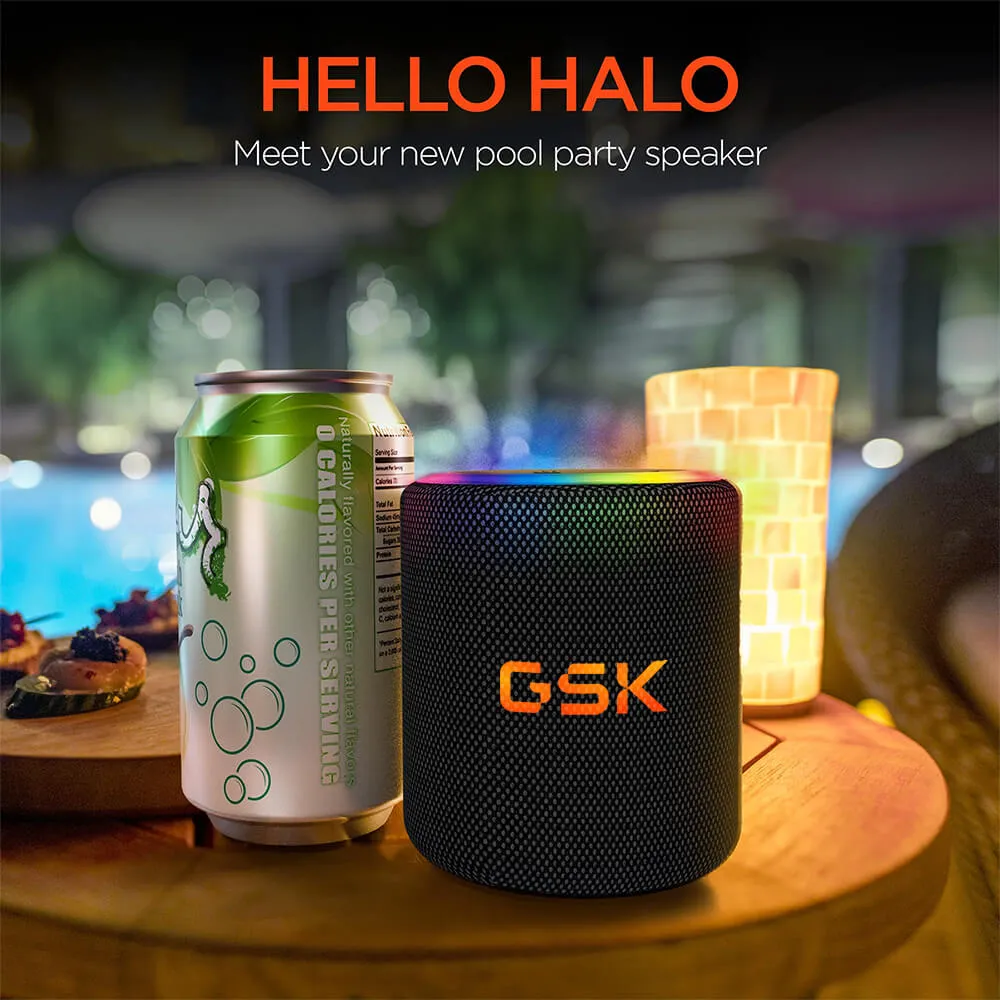 Waterproof LED Wireless Speaker with Light Ring - 4 in - product view 3
