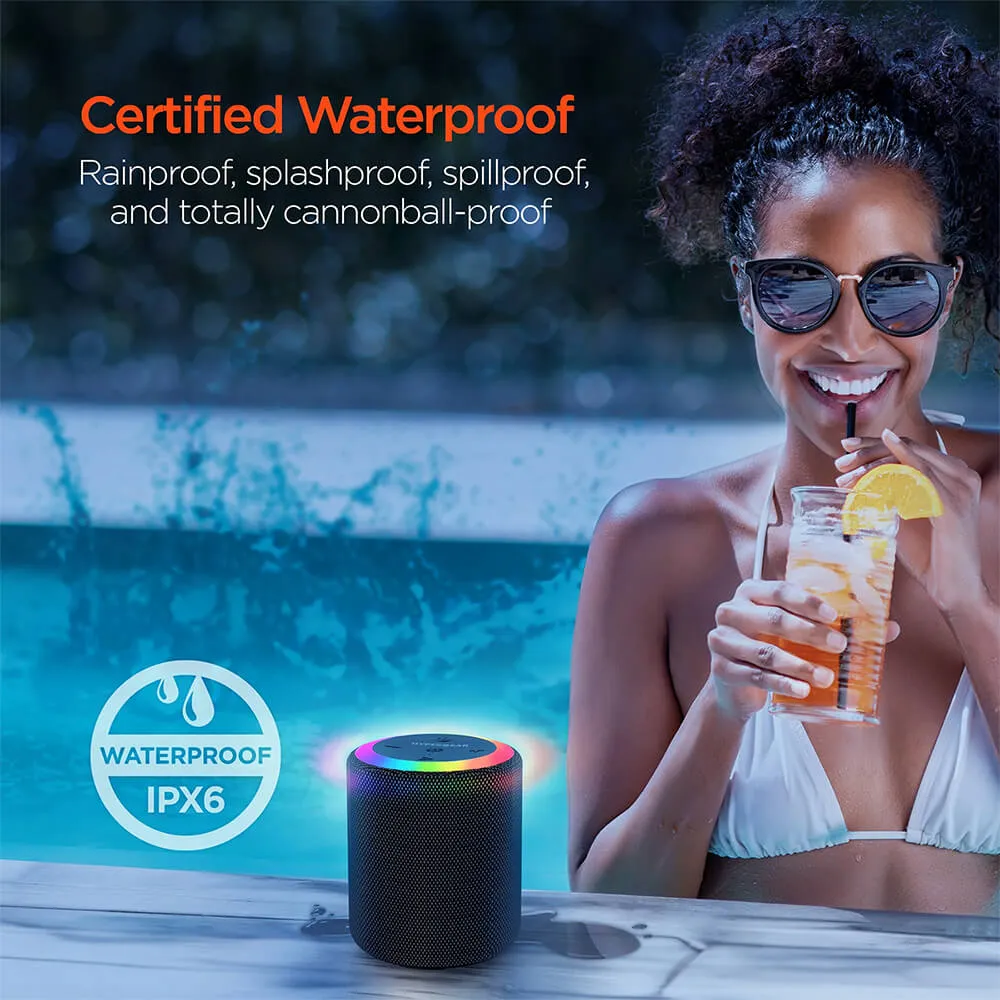 Waterproof LED Wireless Speaker with Light Ring - 4 in - product view 6