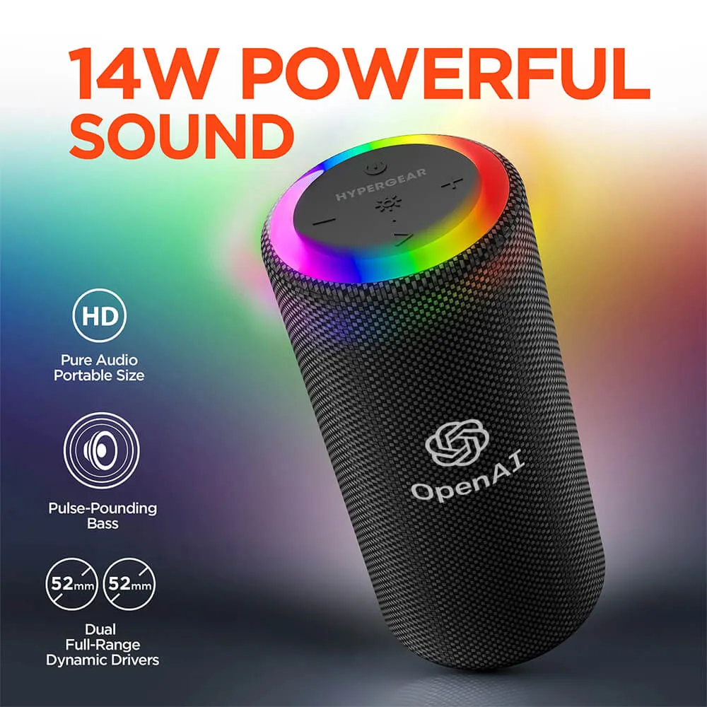 Waterproof LED Wireless Speaker XL with Light Ring - 6.9 in - product view 3