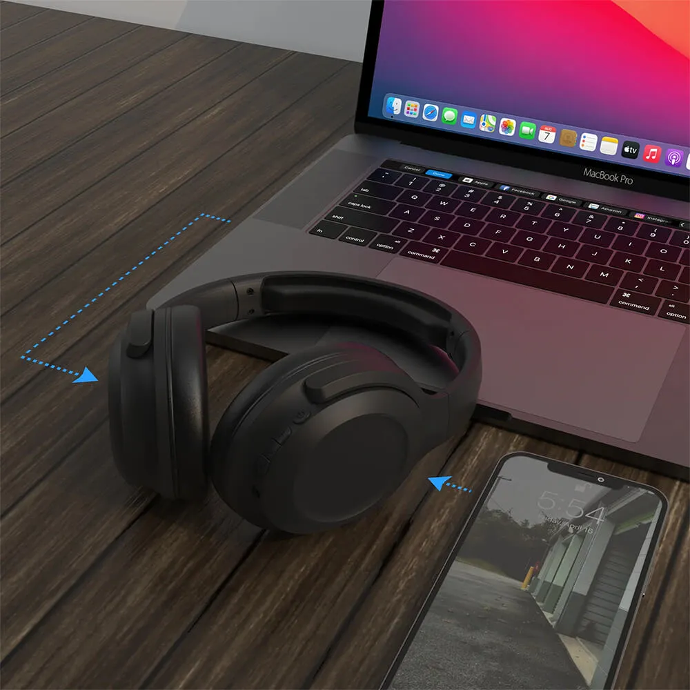Wireless Headphones Active Noise Cancelling Over-Ear - 24 Hour - product view 7
