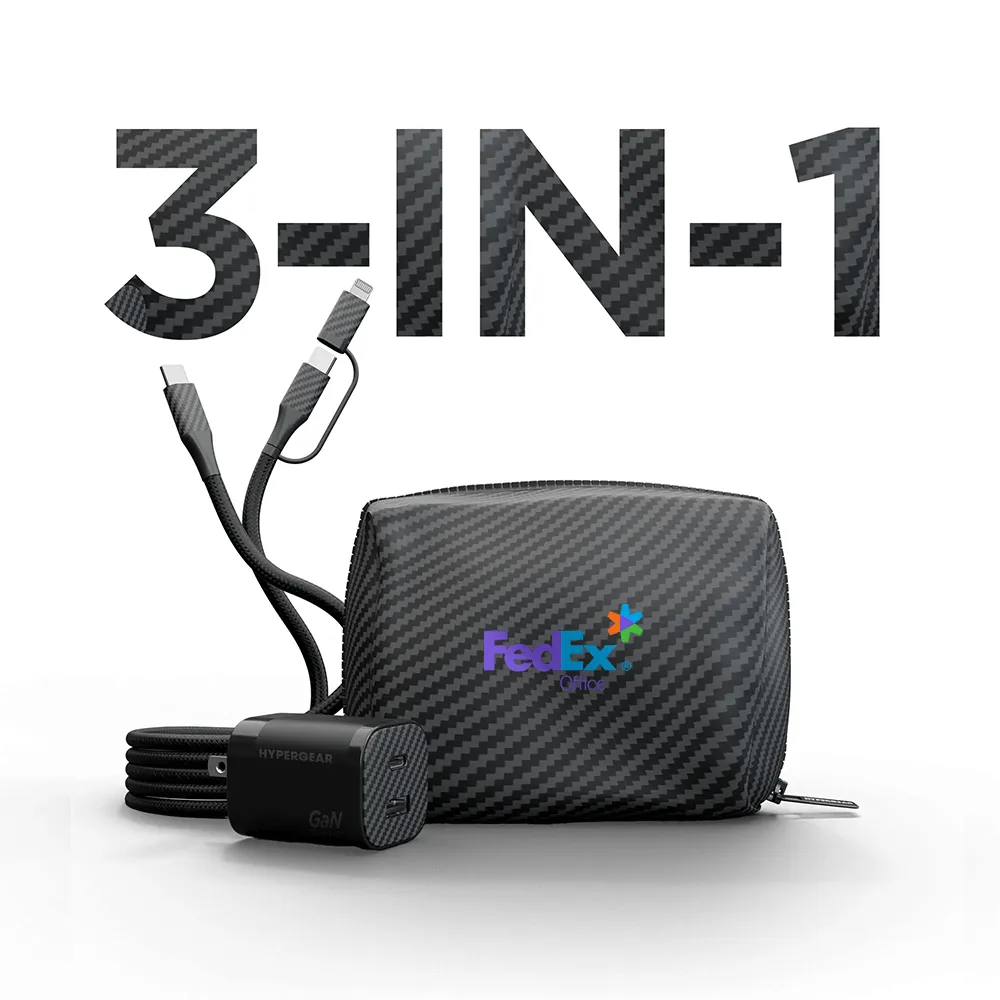 Charging Kit 30W GaN with 2-in-1 Cable Travel Pouch