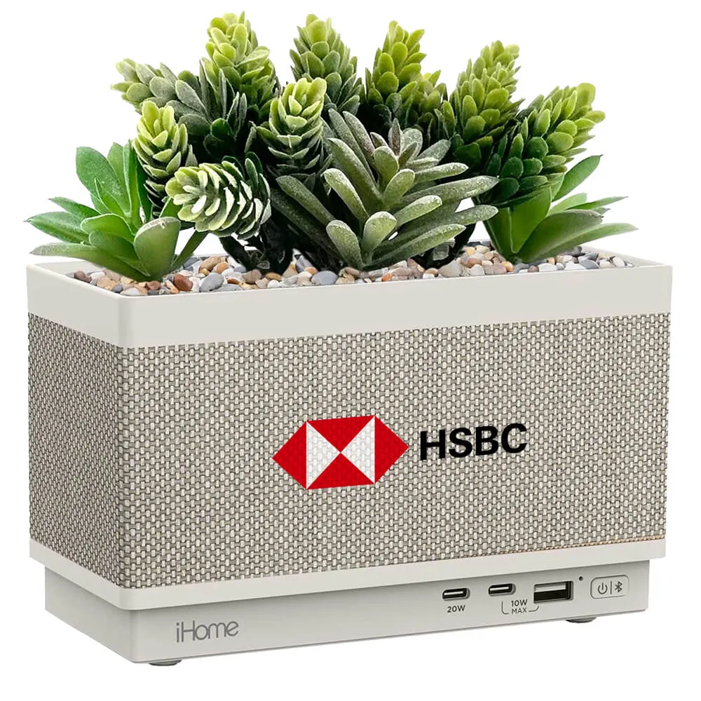 Bluetooth Speaker Plant Design USB Charger - 7 in