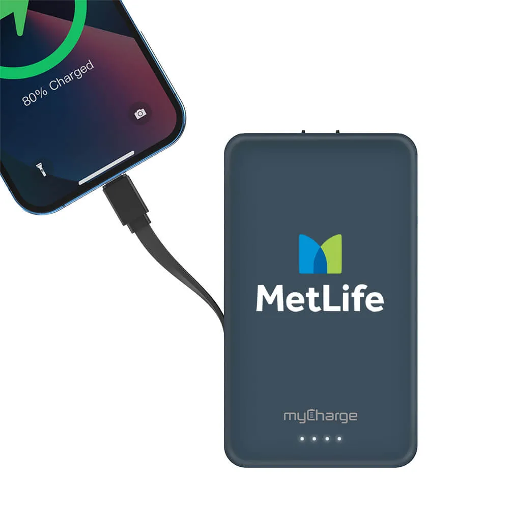 Portable Charger Built-in Wall Prongs USB-C - 10,000mAh