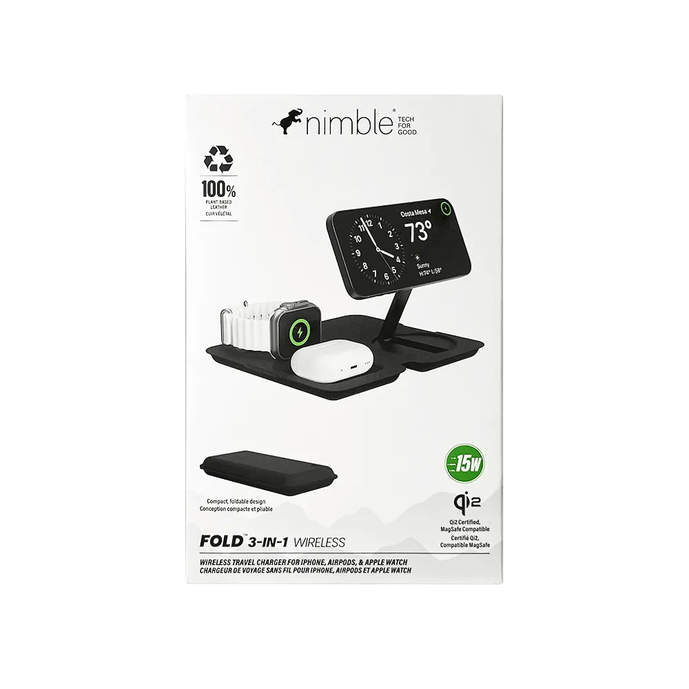 Wireless Charger 3-in-1 Foldable Travel Ready - product view 4