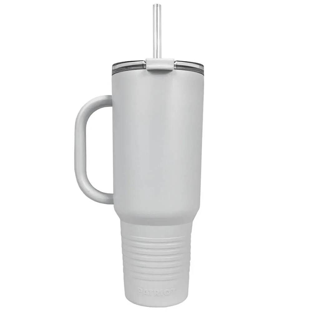 Insulated Tumbler with Handle and Built-In Straw - 40 oz - product view 34