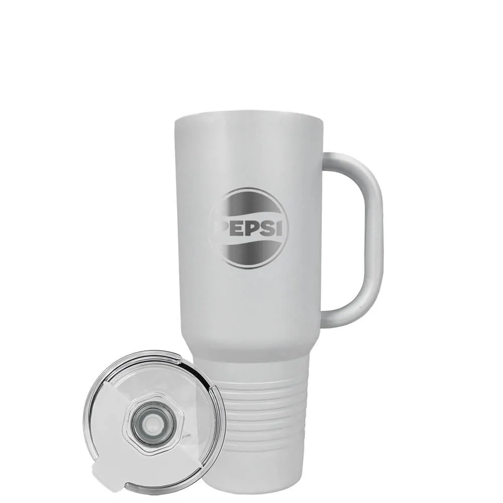 Insulated Tumbler with Handle and Built-In Straw - 40 oz - product view 36