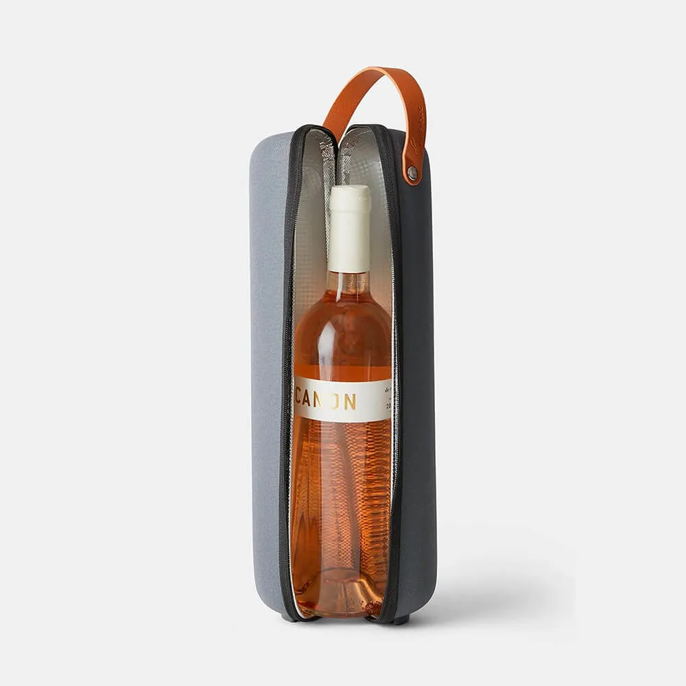 Insulated Wine Bottle Carrier with Handle - 15.75 in