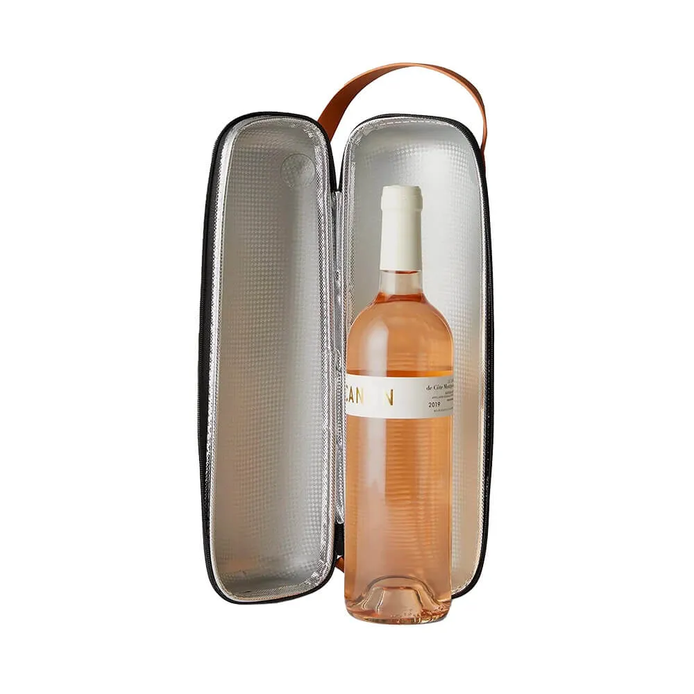Insulated Wine Bottle Carrier with Handle - 15.75 in - product view 3
