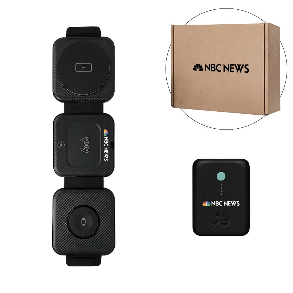 Wireless Charger and Power Bank Travel Gift Set - product view 3