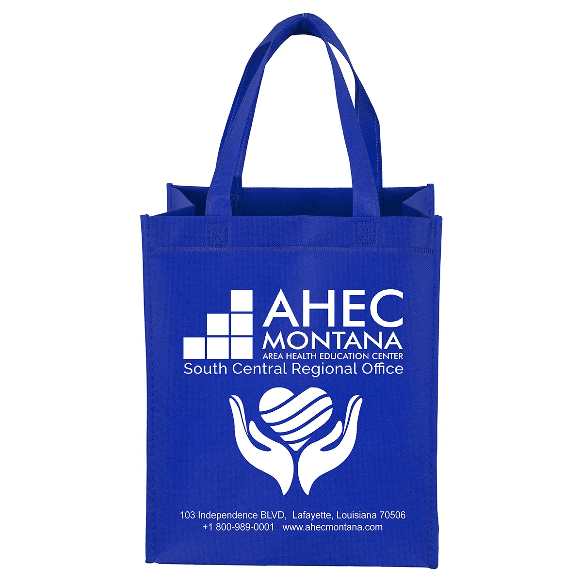 Custom Tote Bag Large Imprint Non-Woven Grocery - 10 x 12 in - product view 4
