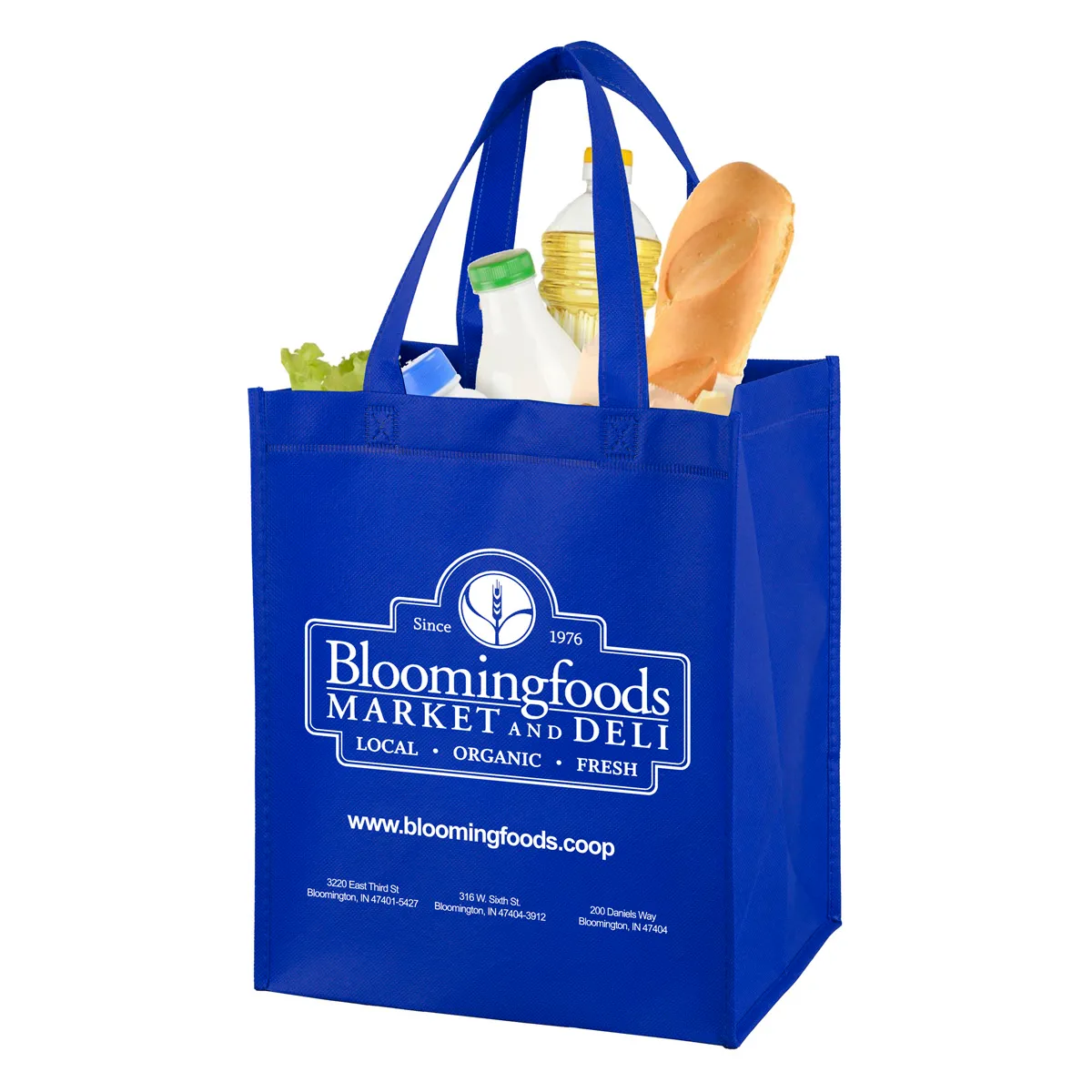 Custom Tote Bag Large Imprint Non-Woven Grocery - 10 x 12 in - product view 9