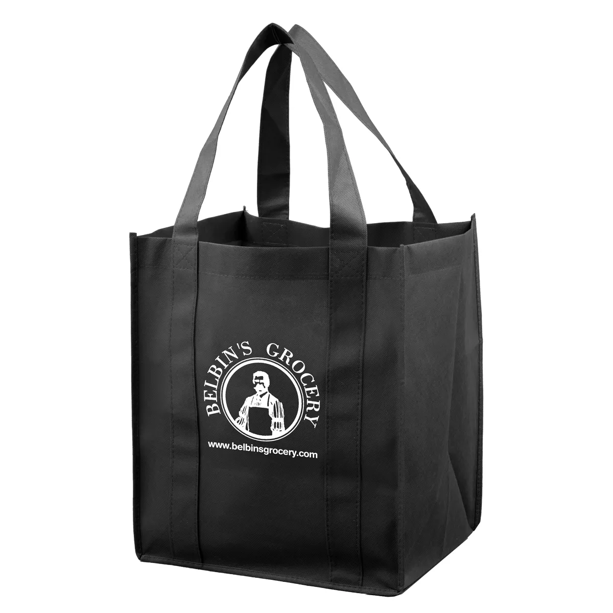 Super Mega Grocery Tote Bag Reinforced Bottom - 13 x 15 in - product view 5